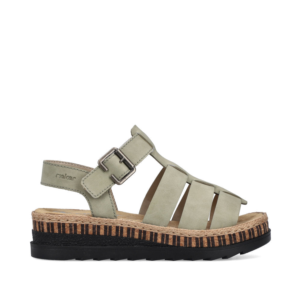 Rieker Ladies Gladiator Flatform Sandal