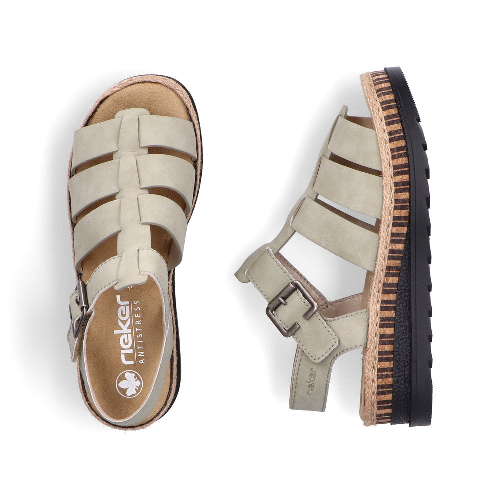 Rieker Ladies Gladiator Flatform Sandal