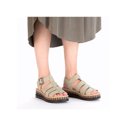 Rieker Ladies Gladiator Flatform Sandal