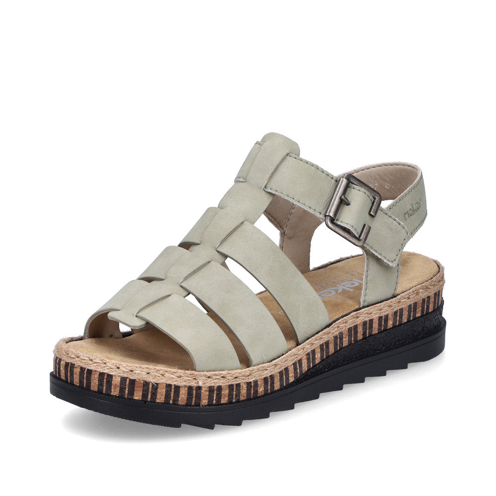Rieker Ladies Gladiator Flatform Sandal