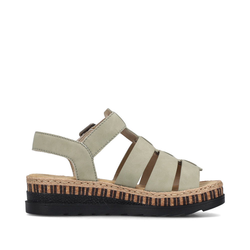 Rieker Ladies Gladiator Flatform Sandal
