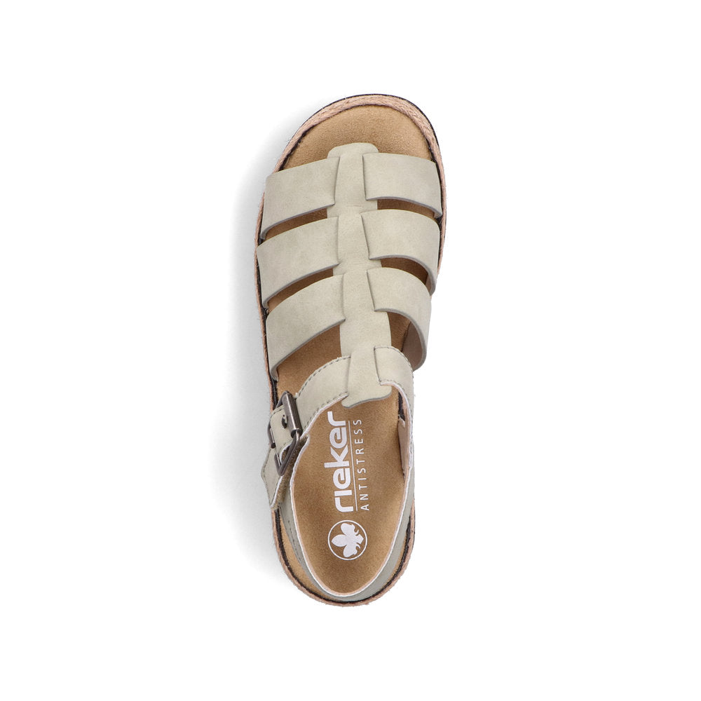 Rieker Ladies Gladiator Flatform Sandal