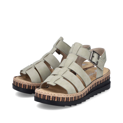 Rieker Ladies Gladiator Flatform Sandal