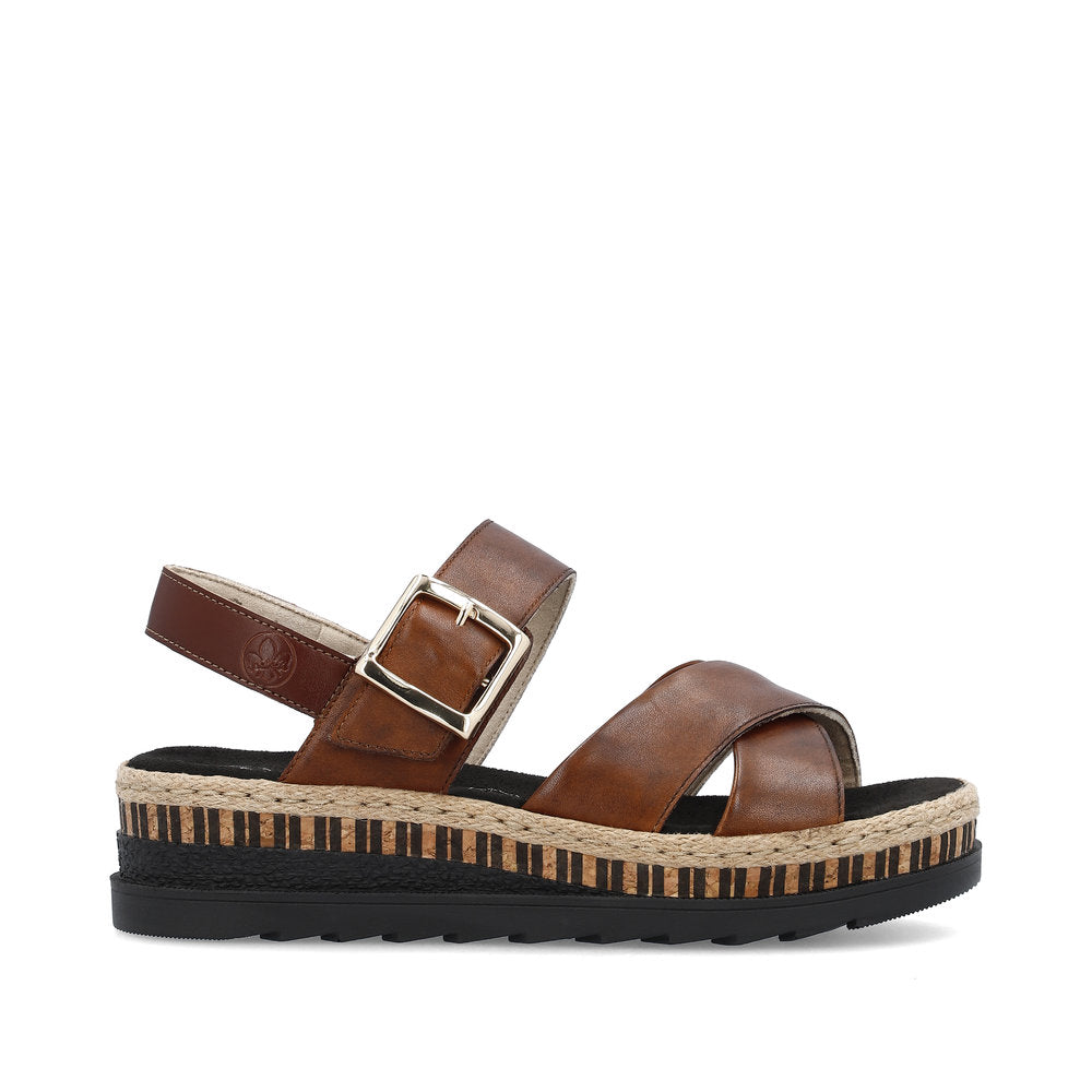 Rieker Ladies Flatform Sandal
