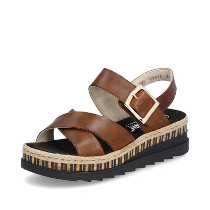 Rieker Ladies Flatform Sandal