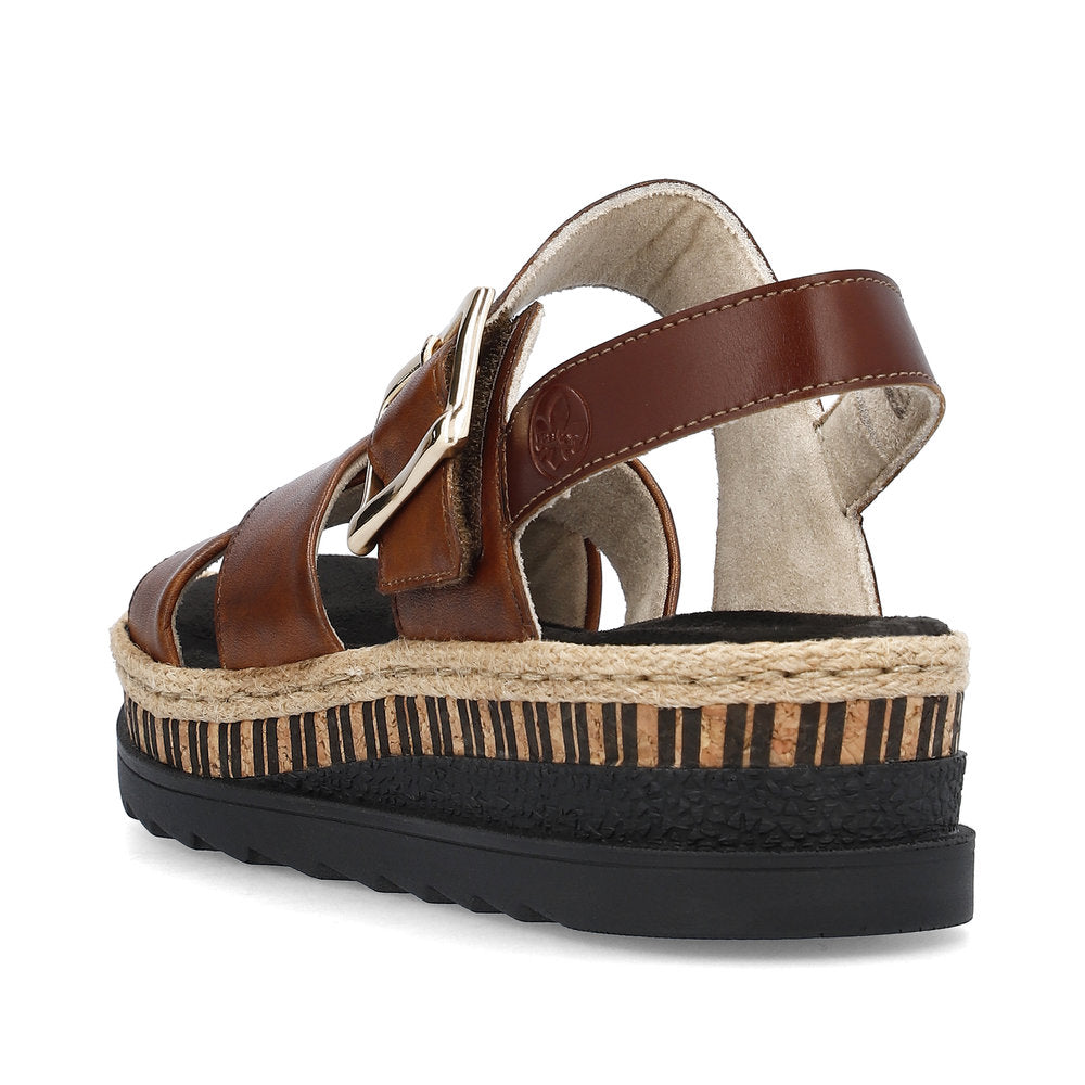 Rieker Ladies Flatform Sandal
