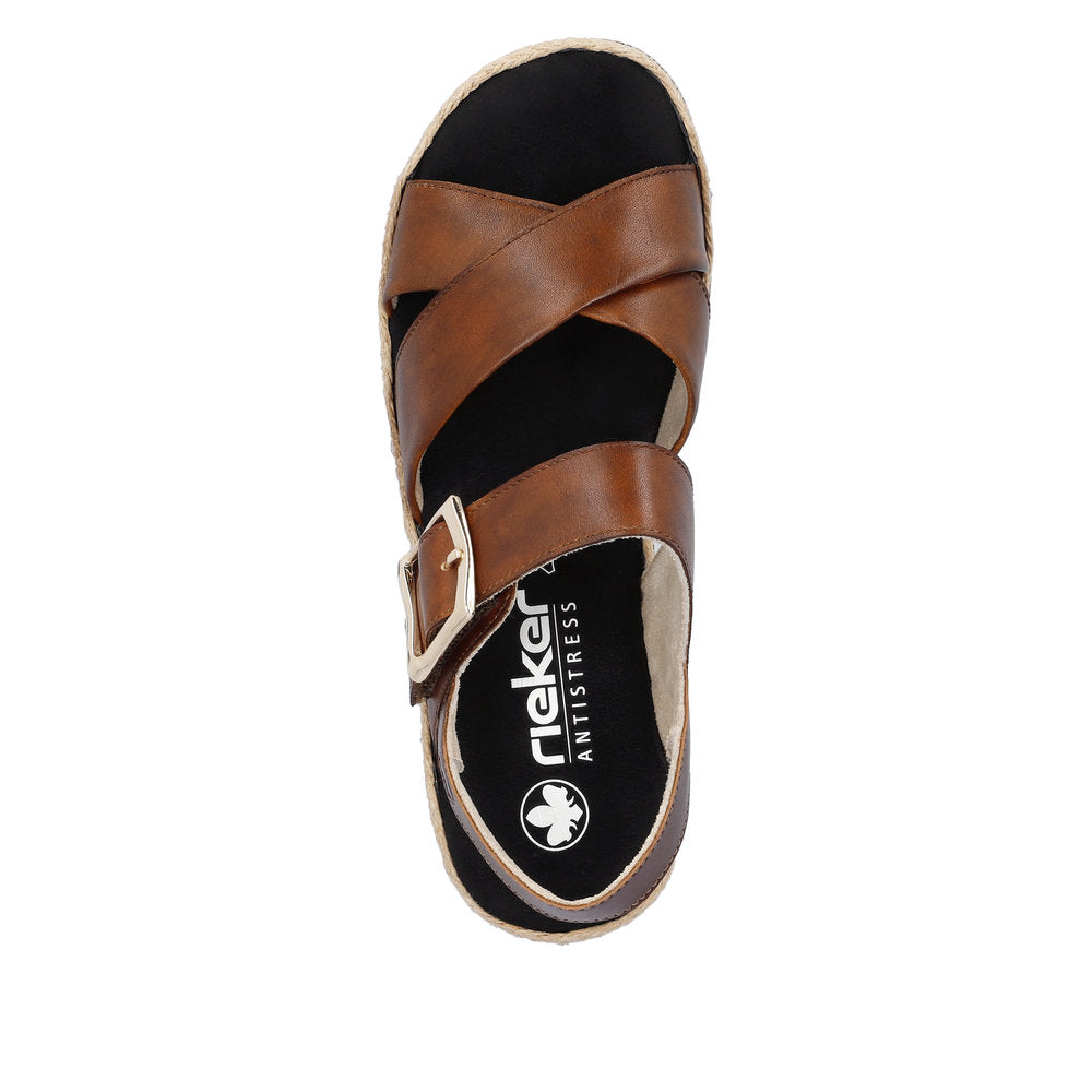 Rieker Ladies Flatform Sandal