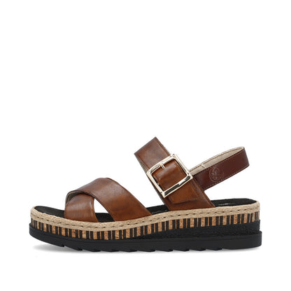 Rieker Ladies Flatform Sandal
