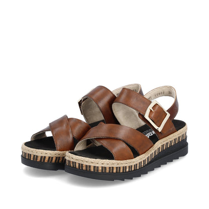 Rieker Ladies Flatform Sandal