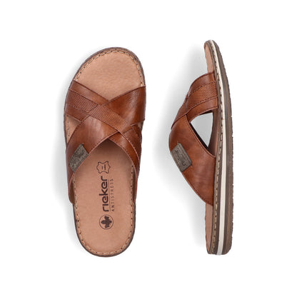 Rieker Mens Cross Front Backless Sandal