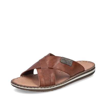 Rieker Mens Cross Front Backless Sandal