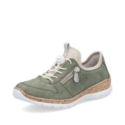 Rieker Ladies Bungee Tie Casual Shoe