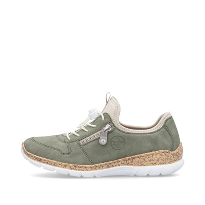 Rieker Ladies Bungee Tie Casual Shoe
