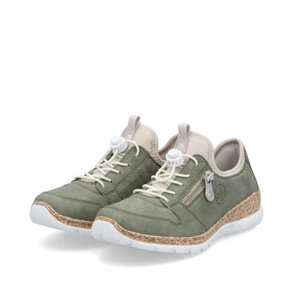 Rieker Ladies Bungee Tie Casual Shoe