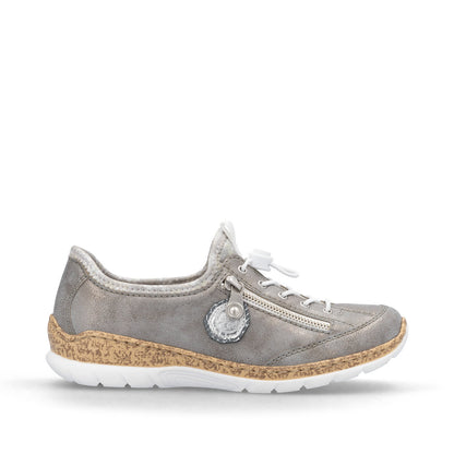 Rieker Ladies Bungee Tie Casual Shoe