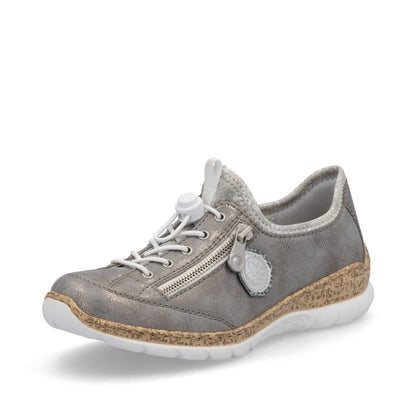 Rieker Ladies Bungee Tie Casual Shoe