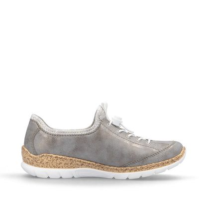 Rieker Ladies Bungee Tie Casual Shoe