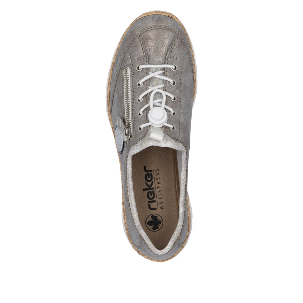 Rieker Ladies Bungee Tie Casual Shoe
