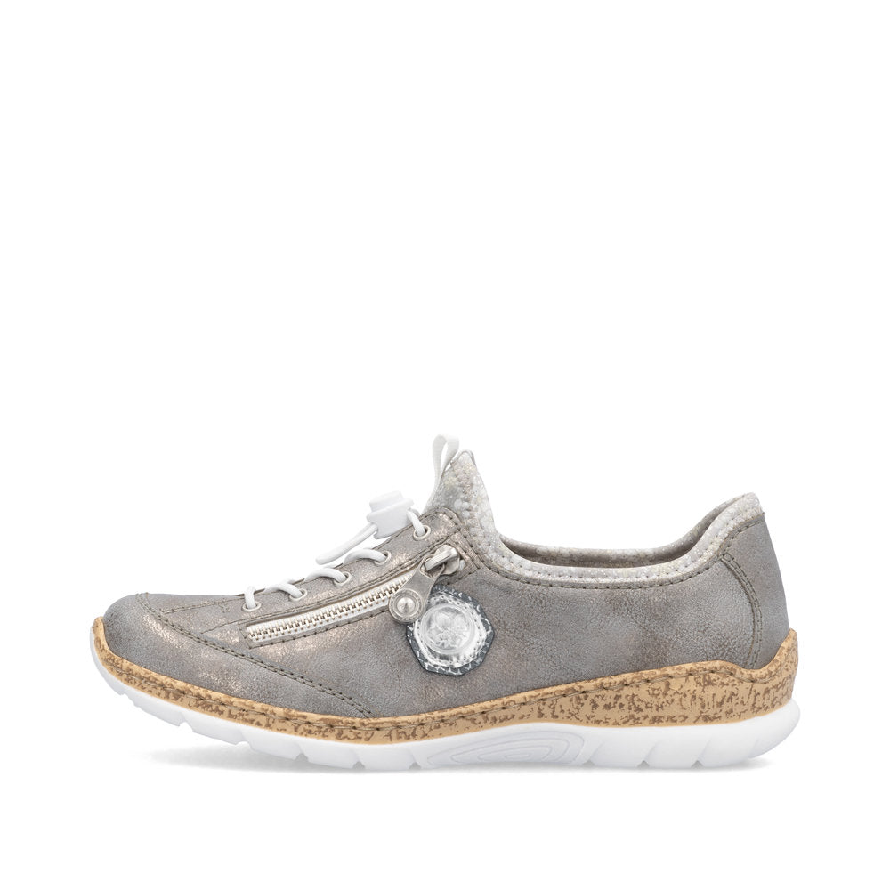 Rieker Ladies Bungee Tie Casual Shoe