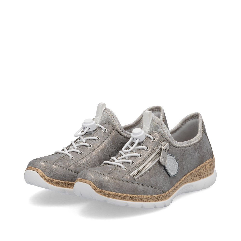 Rieker Ladies Bungee Tie Casual Shoe
