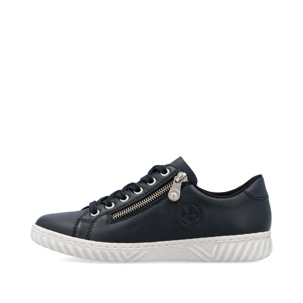 Rieker Ladies Zip and Lace Sneaker