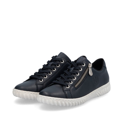 Rieker Ladies Zip and Lace Sneaker