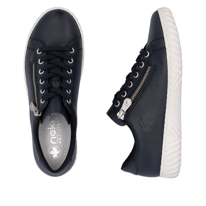Rieker Ladies Zip and Lace Sneaker