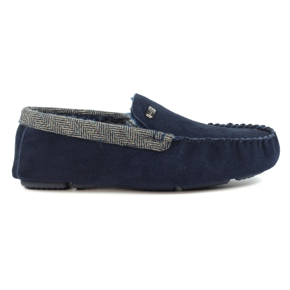 Lazy Dogz Worley Gents Moccasin Suede Slipper