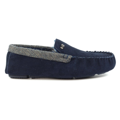 Lazy Dogz Worley Gents Moccasin Suede Slipper