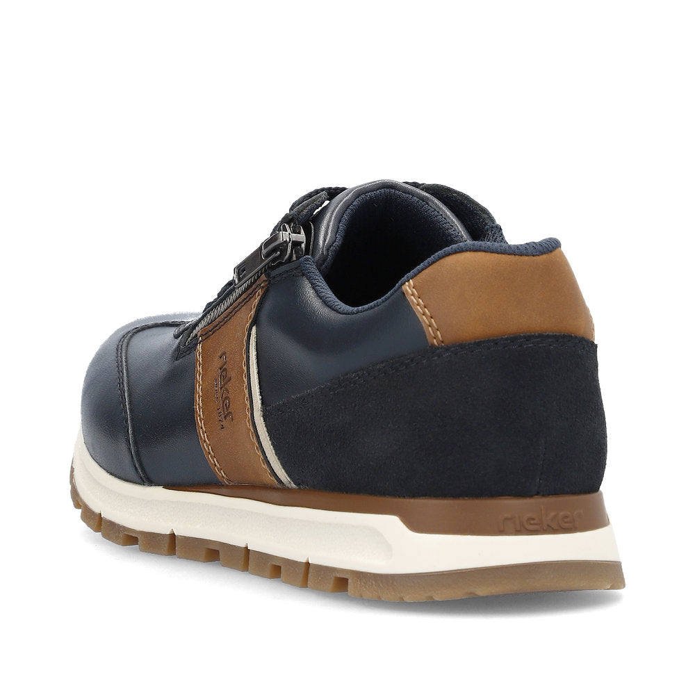 Rieker Men's Zip Side Lace Up Sneaker