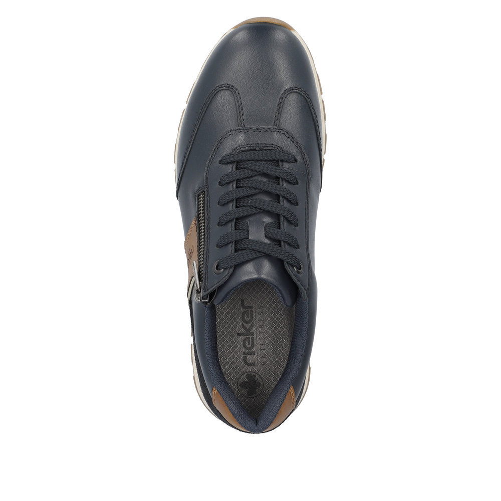 Rieker Men's Zip Side Lace Up Sneaker