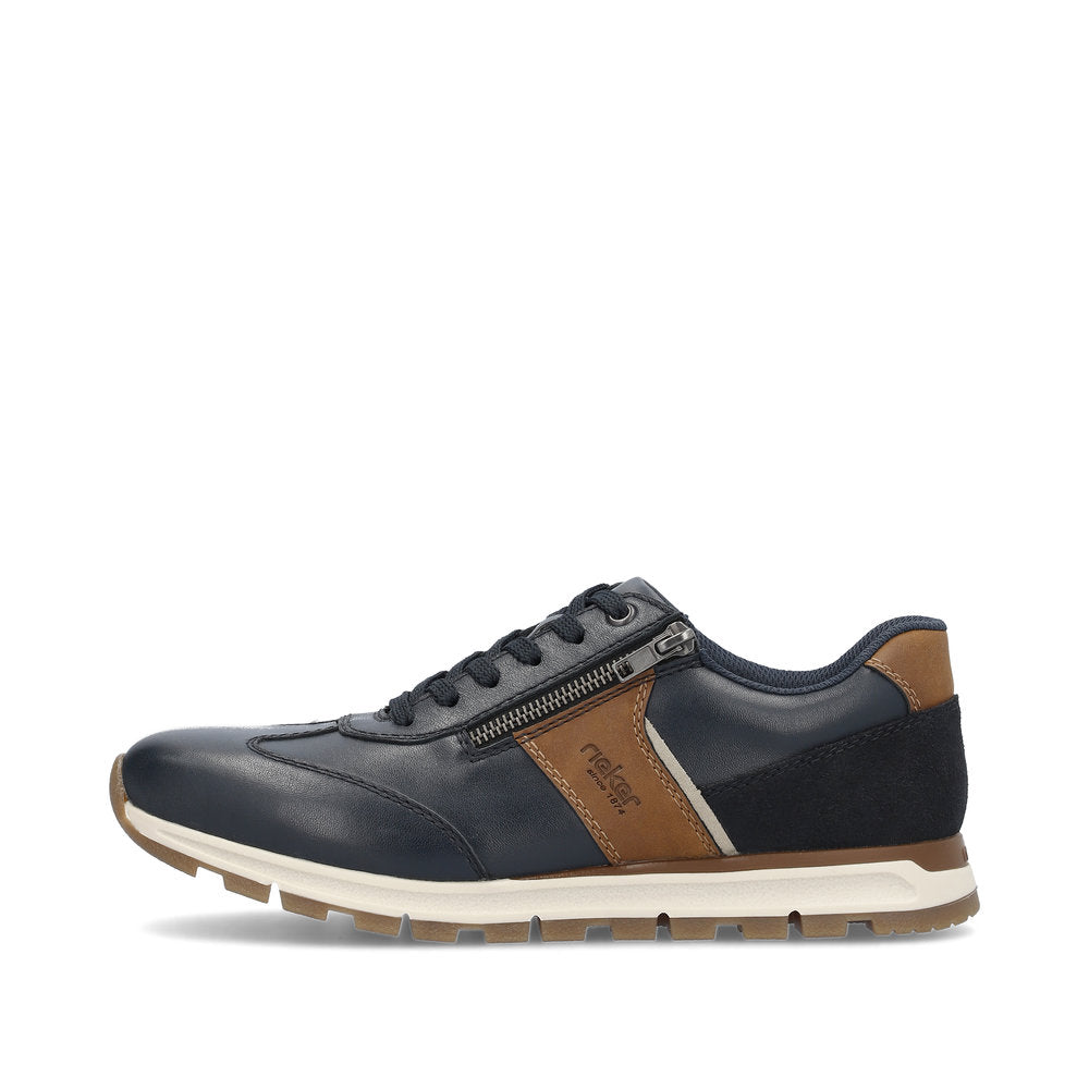 Rieker Men's Zip Side Lace Up Sneaker