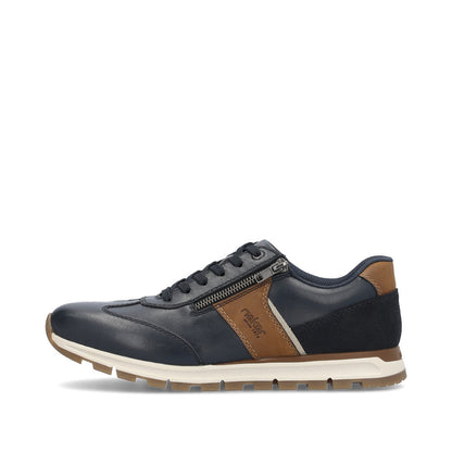 Rieker Men's Zip Side Lace Up Sneaker