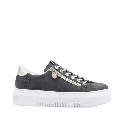 Rieker Ladies Flatform Bungee Lace Sneaker