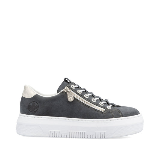 Rieker Ladies Flatform Bungee Lace Sneaker