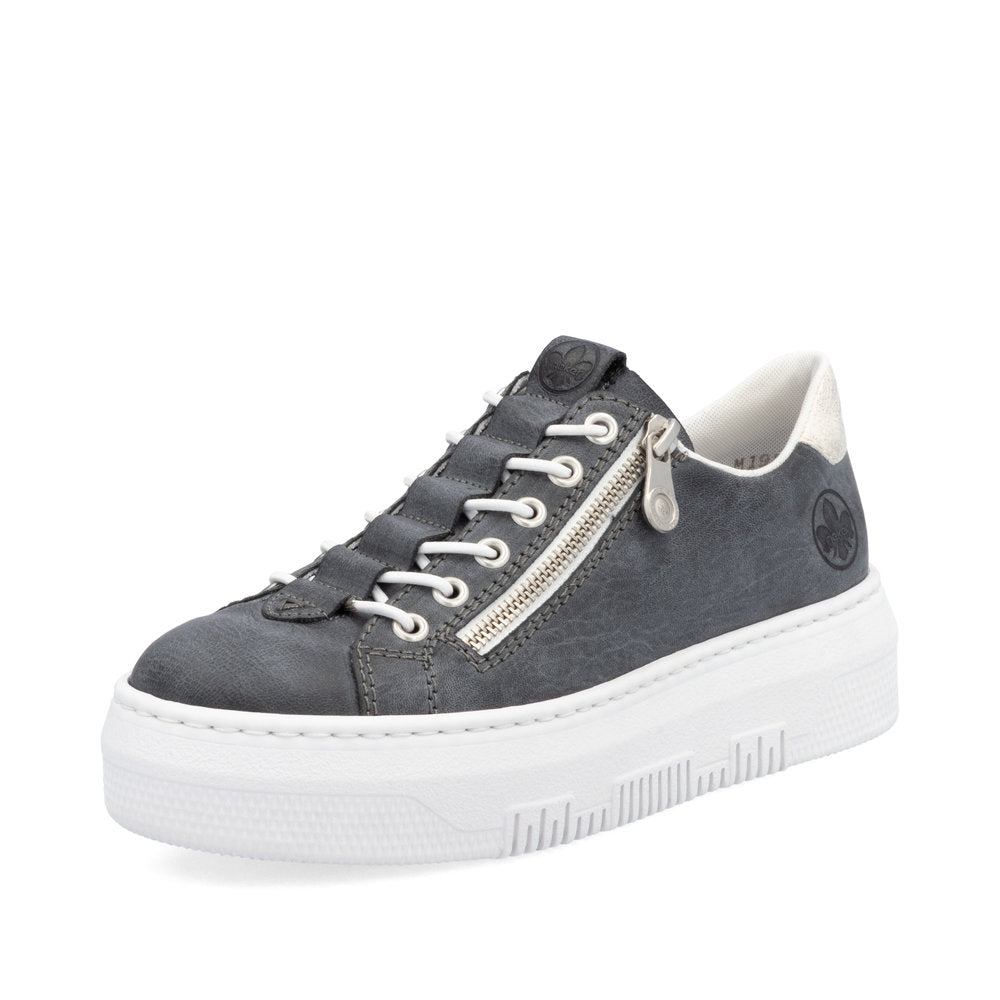 Rieker Ladies Flatform Bungee Lace Sneaker
