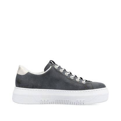 Rieker Ladies Flatform Bungee Lace Sneaker