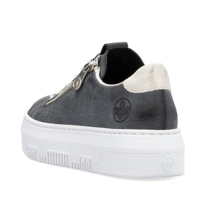Rieker Ladies Flatform Bungee Lace Sneaker