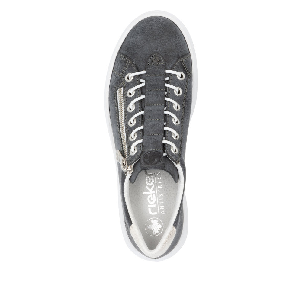 Rieker Ladies Flatform Bungee Lace Sneaker