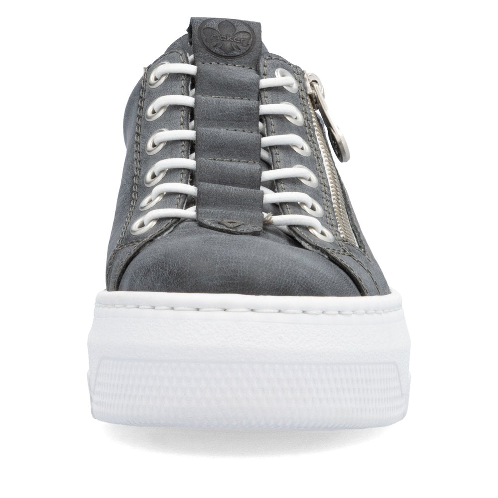 Rieker Ladies Flatform Bungee Lace Sneaker
