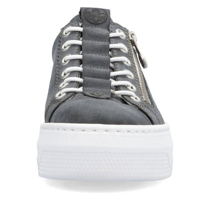 Rieker Ladies Flatform Bungee Lace Sneaker
