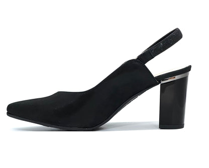 Bioeco Ladies Block Heel Diamanté Sling Back