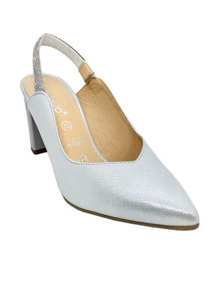 Bioeco Ladies Block Heel Diamante Slingback
