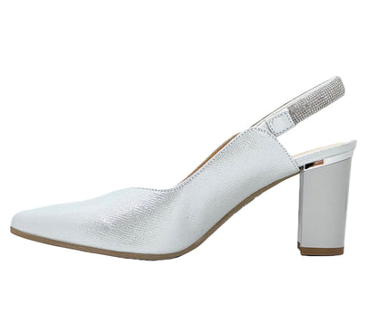 Bioeco Ladies Block Heel Diamante Slingback