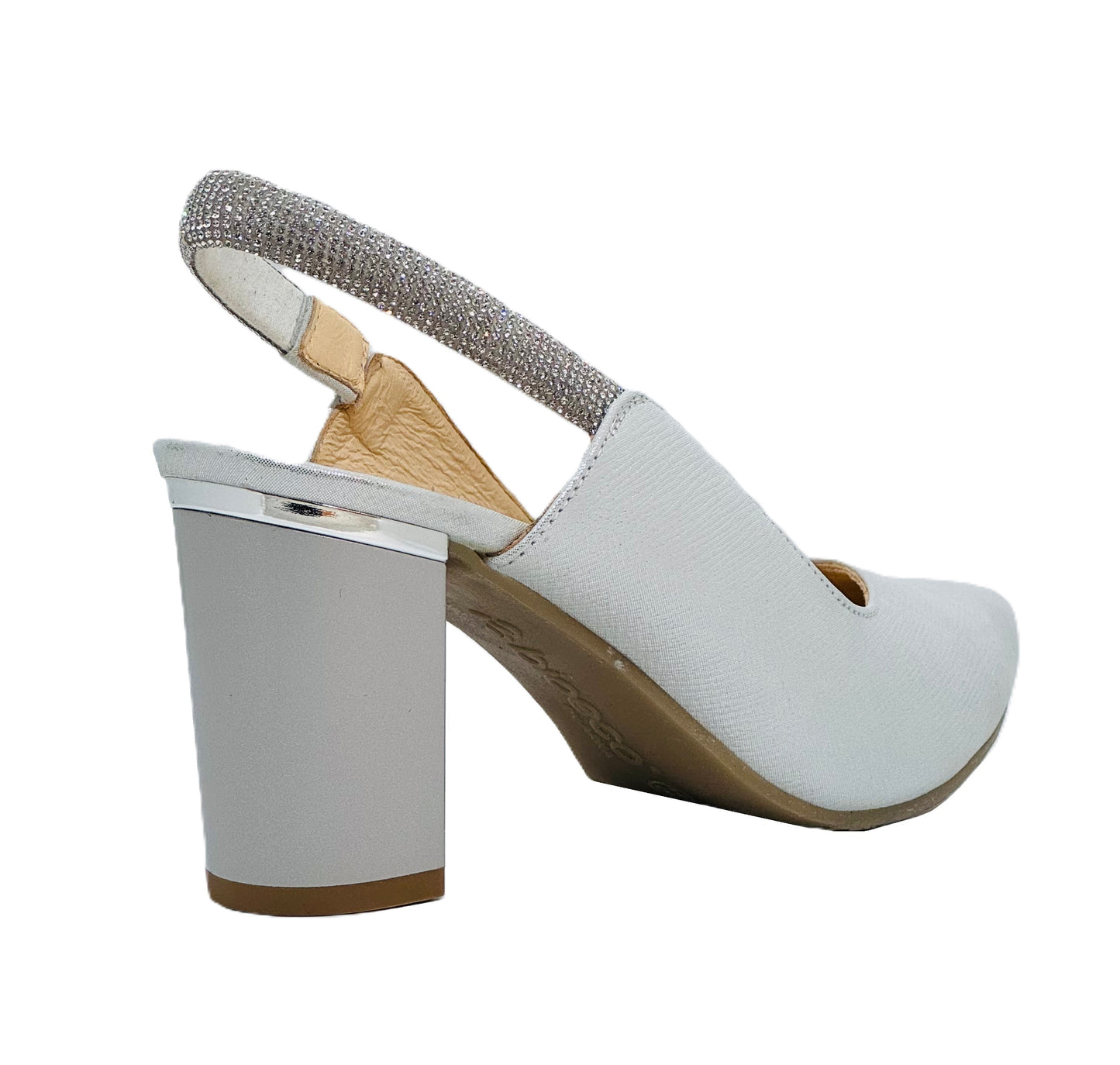 Bioeco Ladies Block Heel Diamante Slingback