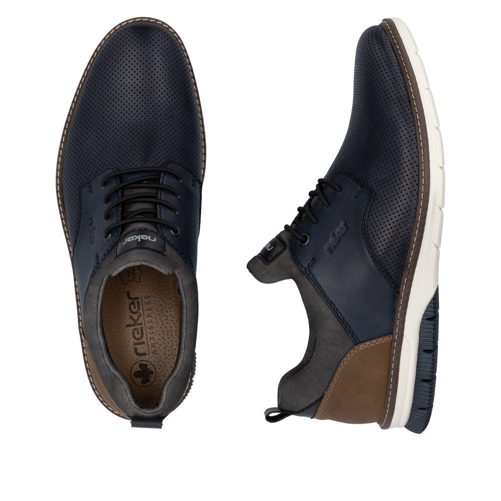 Rieker Men's Bungee Lace Perforated Shoe