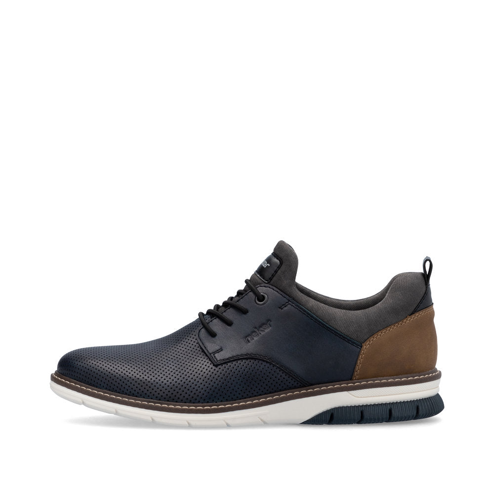 Rieker Men's Bungee Lace Perforated Shoe