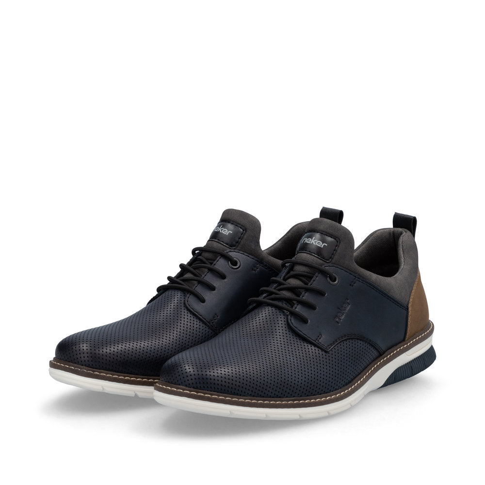 Rieker Men's Bungee Lace Perforated Shoe