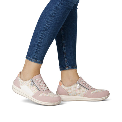 Rieker Ladies Wide Fit Zip Side Casual