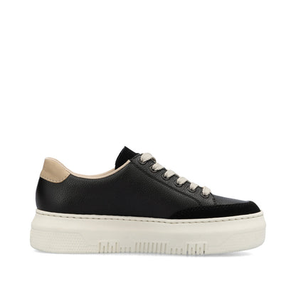 Rieker Ladies Flatform Side Zip Sneaker